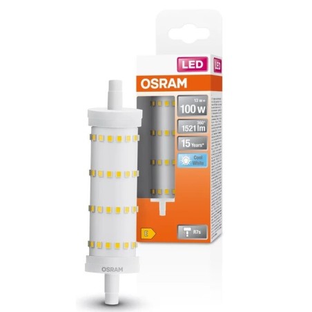 022241 LAMPARA LINEAL LED R7S 13W 4000K 118mm LINE OSRAM
