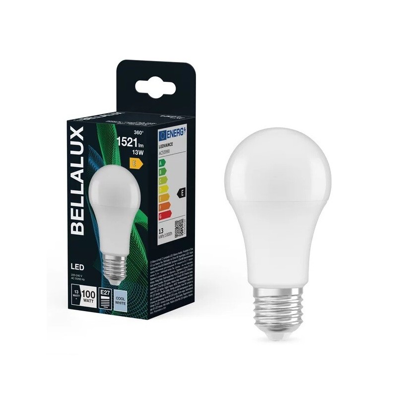 128422 LAMPARA STANDARD LED 13W E27 4000K BELLALUX