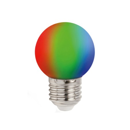 WOJ+13105 LAMPARA ESFERICA LED 1W RGB SPECTRUM