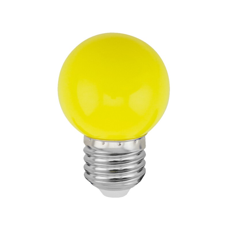 200605007 LAMPARA LED ESFERICA 1W E27 AMARILLO GSC