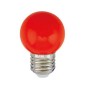 200605006 LAMPARA LED ESFERICA 1W E27 ROJO GSC