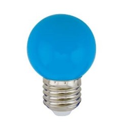 200605005 LAMPARA LED ESFERICA 1W E27 AZUL GSC