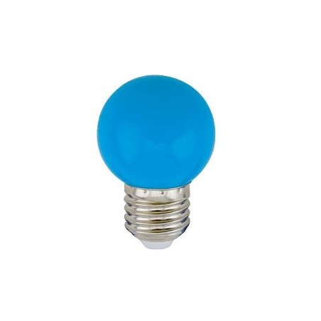 200605005 LAMPARA LED ESFERICA 1W E27 AZUL GSC