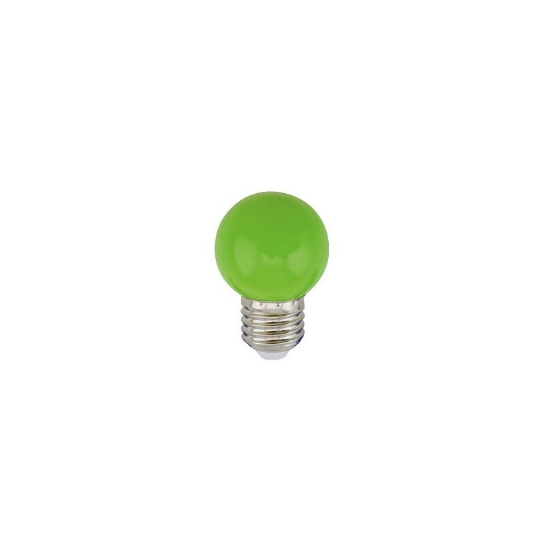 200605008 LAMPARA LED ESFERICA 1W E27 VERDE GSC