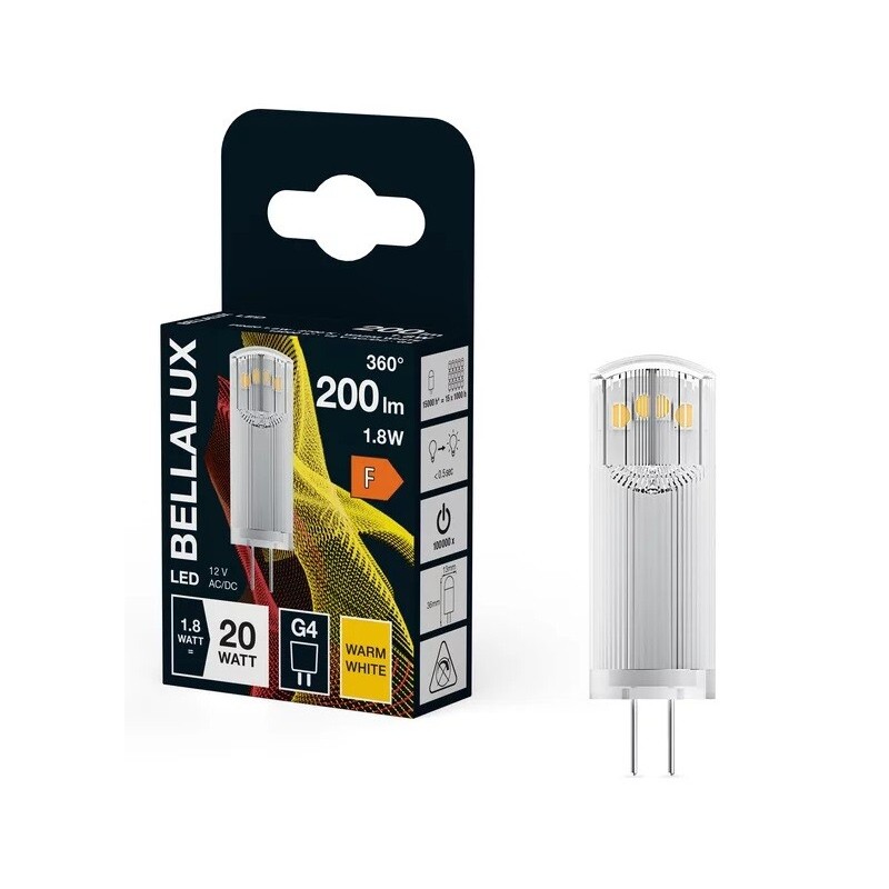 135932 LAMPARA LED G4 1,8W 2700K 12V BELLALUX