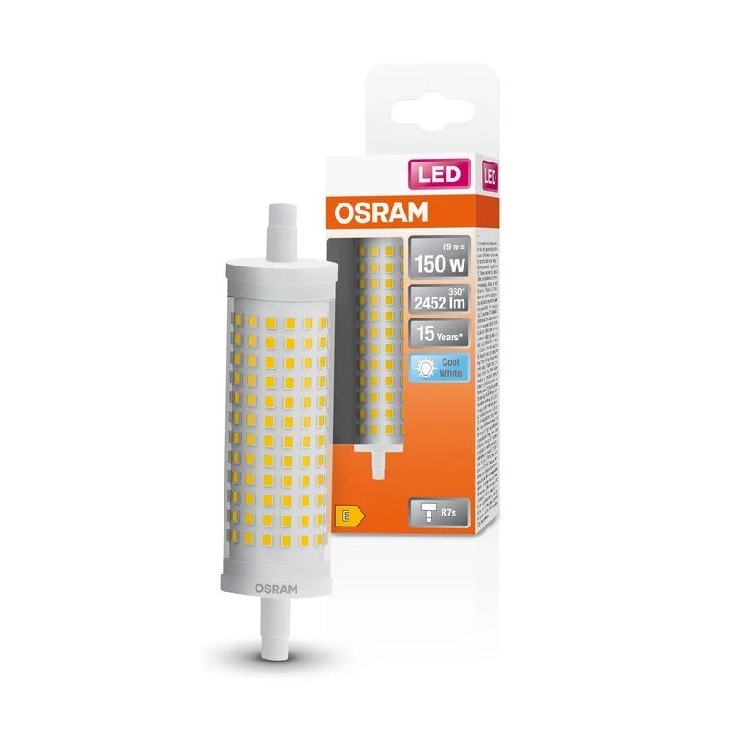 022340 LAMPARA LINEAL LED R7S 19W 4000K 118mm LINE OSRAM