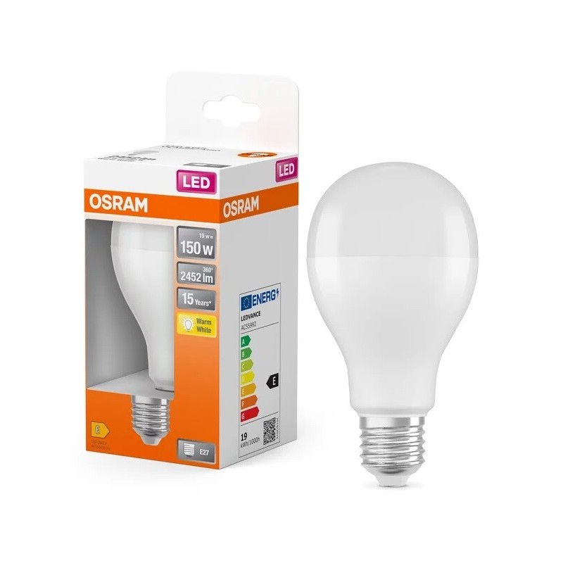 245976 LAMPARA STANDARD LED E27 19W 2700K STAR OSRAM 245976 LAMPARA STANDARD LED E27 19W 2700K STAR OSRAM