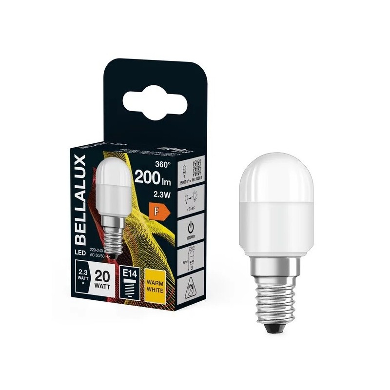 135901 LAMPARA T26 LED MATE E14 2,3W 2700K BELLALUX