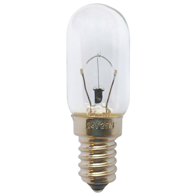 LAMPARA TUBULAR BAJO VOLTAJE E14 25W 24V 22x65mm LAMPARA TUBULAR BAJO VOLTAJE E14 25W 24V 22x65mm