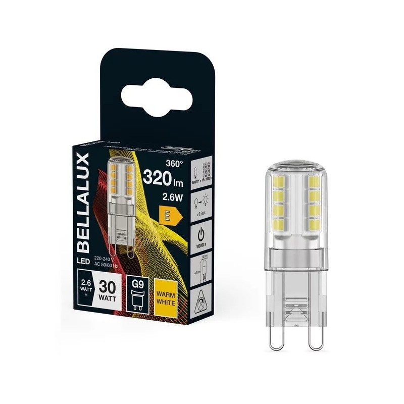 135963 LAMPARA LED G9 2,6W 2700K BELLALUX