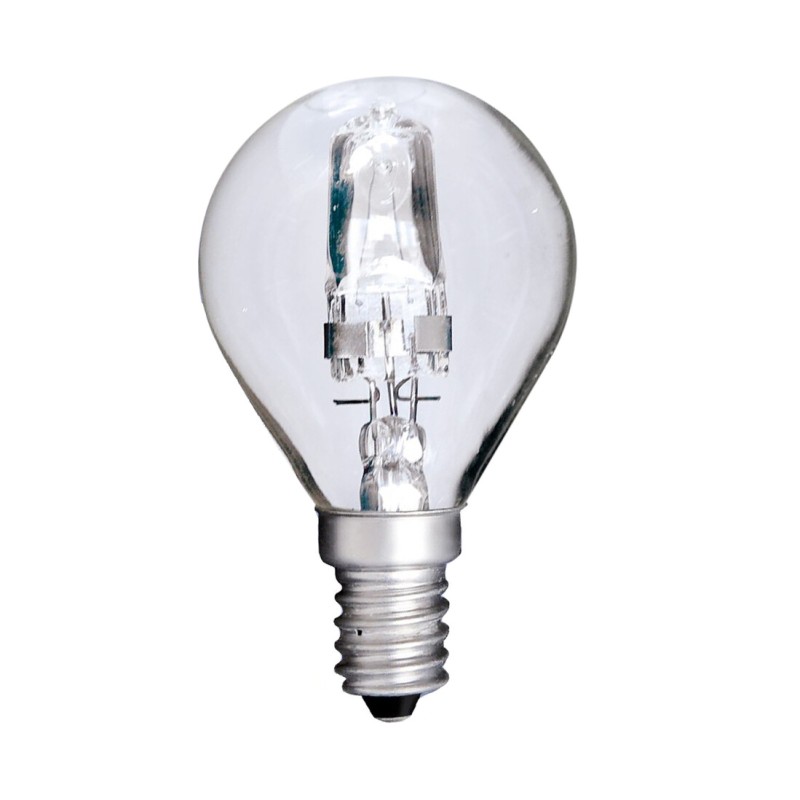 40016 LAMPARA ESFERICA HALOGENA CLARA 28W E14