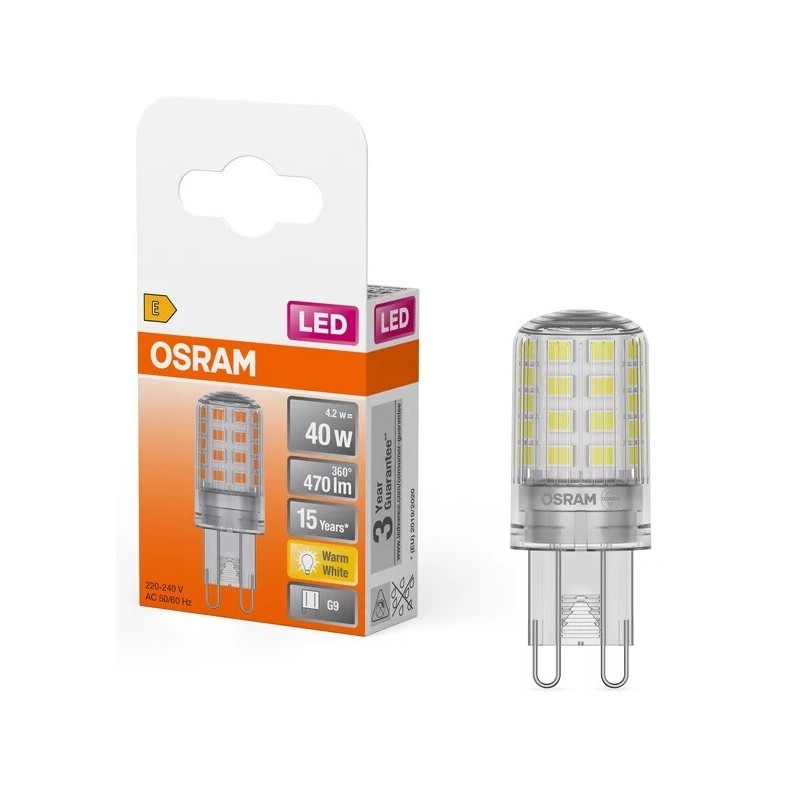 432390 LAMPARA LED G9 3,8W 2700K OSRAM