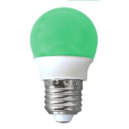 2002376 LAMPARA ESFERICA LED 2W E27 VERDE GSC