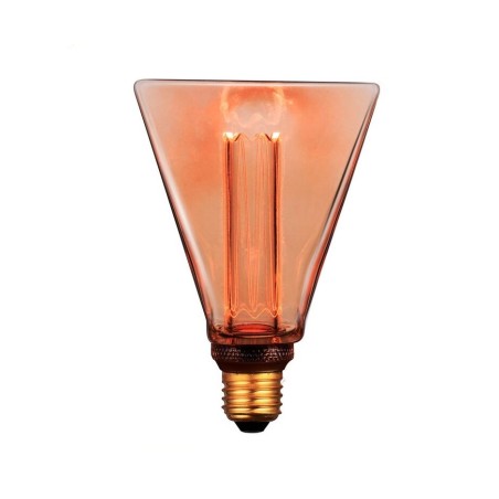 2601987 LAMPARA LED VINTAGE DIAMANTE AMBAR 4W E27