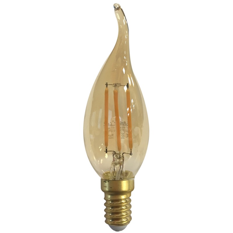 2601984 LAMPARA VELA PUNTA FILAMENTO LED GOLD 4W