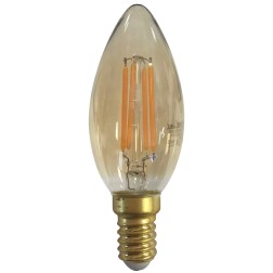 2601985 LAMPARA VELA FILAMENTO LED GOLD 4W E14