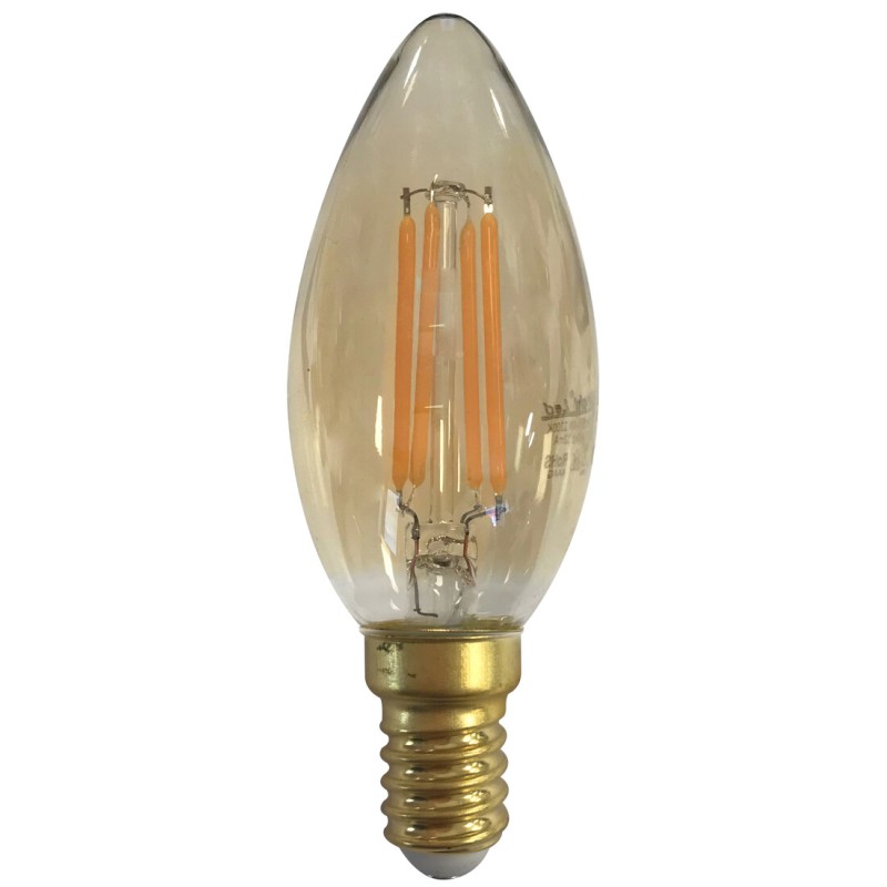 2601985 LAMPARA VELA FILAMENTO LED GOLD 4W E14