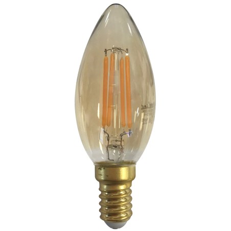 2601985 LAMPARA VELA FILAMENTO LED GOLD 4W E14