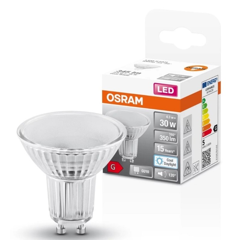 022203 LAMPARA LED GU10 4,3W 6500K 120º VALUE OSRAM 022203 LAMPARA LED GU10 4,3W 6500K 120º VALUE OSRAM