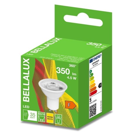 619517 LAMPARA LED GU10 4,5W 2700K 120º BELLALUX