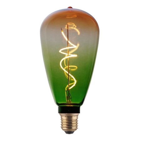 2601272-V LAMPARA EDISON FILAMENTO LED DECORATIVO E27 4W 1800K 216Lm VERDE NARANJA EB