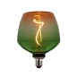 2601270-V LAMPARA S123 FILAMENTO LED DECORATIVO E27 4W 1800K 208Lm VERDE NARANJA EB