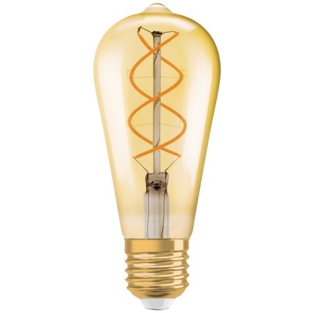 091292 LAMPARA PERA FIL ESPIRAL LED E27 4W 2000K OSRAM
