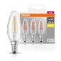 819313 3u LAMPARA VELA FIL LED E14 4W 2700K BASE OSRAM
