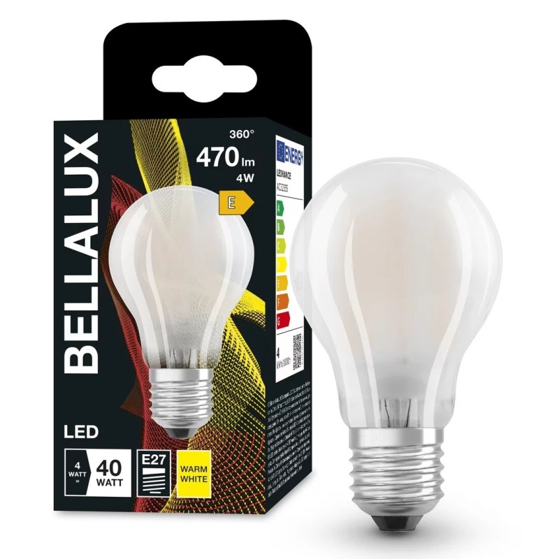 131163 LAMPARA STANDARD FIL LED E27 MATE 4W 2700K BELLALUX 131163 LAMPARA STANDARD FIL LED E27 MATE 4W 2700K BELLALUX