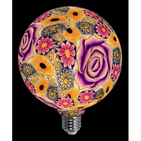 2601290 LAMPARA LED GLOBO ROSA PURPURA E27 4W 3000