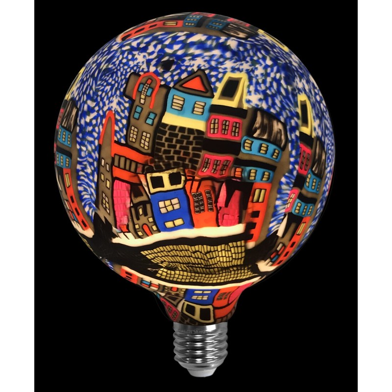2601291 LAMPARA LED GLOBO CASAS AZUL E27 4W 3000K