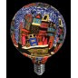 2601291 LAMPARA LED GLOBO CASAS AZUL E27 4W 3000K