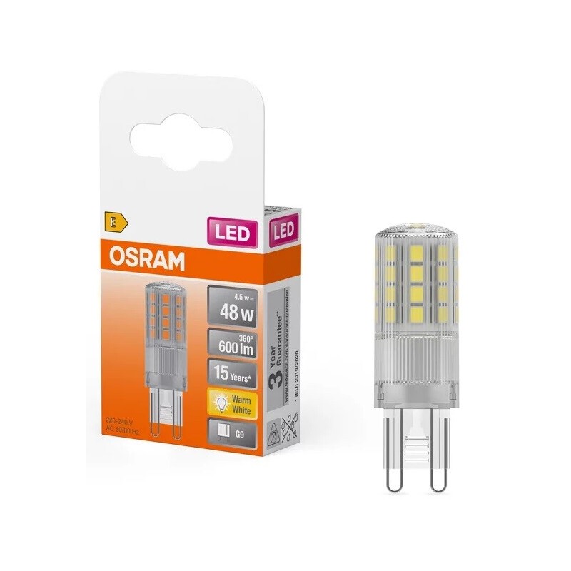 432451 LAMPARA LED G9 4,8W 2700K OSRAM 432451 LAMPARA LED G9 4,8W 2700K OSRAM