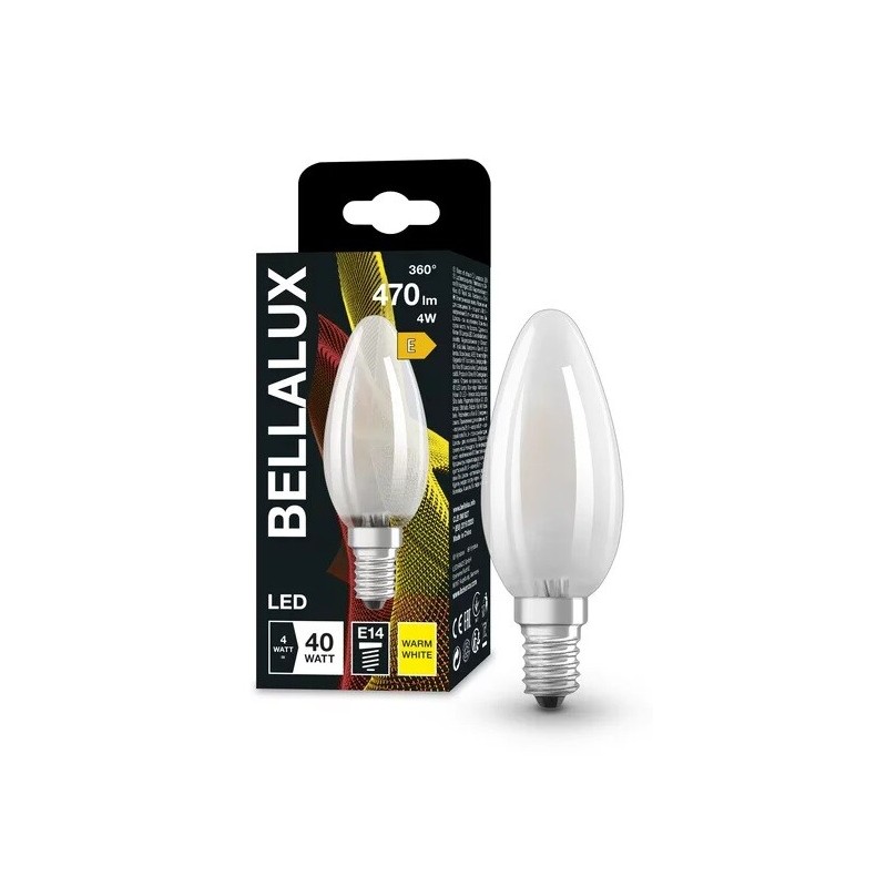 115491 LAMPARA VELA CRISTAL LED 4W E14 2700K BELLA
