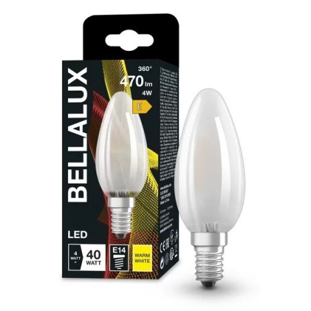 115491 LAMPARA VELA CRISTAL LED 4W E14 2700K BELLA