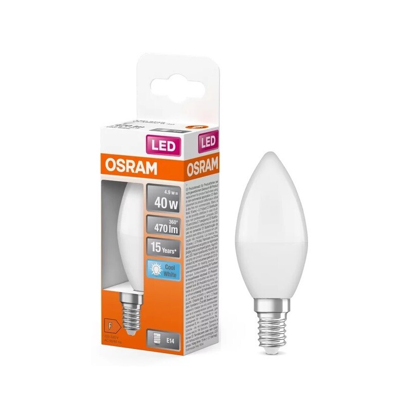 431058 LAMPARA VELA LED 5,5W E14 4000K STAR OSRAM 431058 LAMPARA VELA LED 5,5W E14 4000K STAR OSRAM
