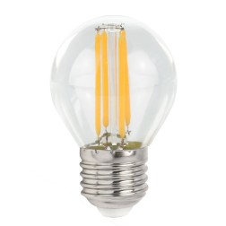 WOJ+14396_5,5W LAMPARA ESFERICA LED CRISTAL 5,5W E27 2700K SPECTRUM