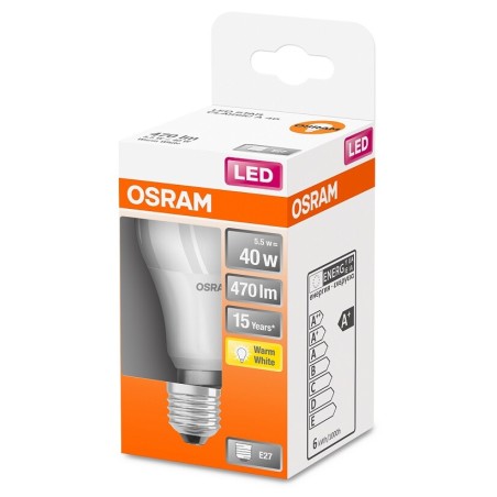 127319 LAMPARA STANDARD LED E27 5,5W 2700K STAR OSRAM