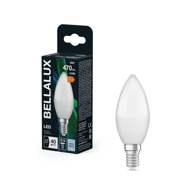 128262 LAMPARA VELA LED 5,7W E14 4000K BELLALUX 128262 LAMPARA VELA LED 5,7W E14 4000K BELLALUX