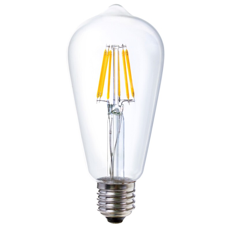09365 LAMPARA EDISON FIL LED E24 6W 3000K ST64 LEDESMA