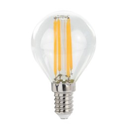 WOJ+14390 LAMPARA ESFERICA LED CRISTAL 6W E14 4000K SPECTRUM