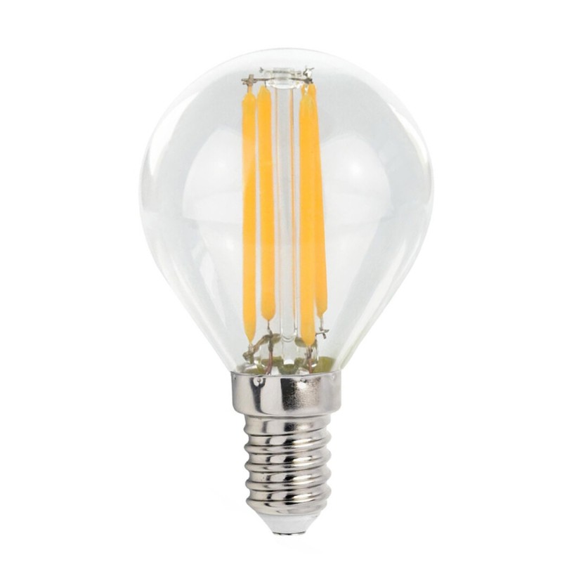 WOJ+14390 LAMPARA ESFERICA LED CRISTAL 6W E14 4000K SPECTRUM