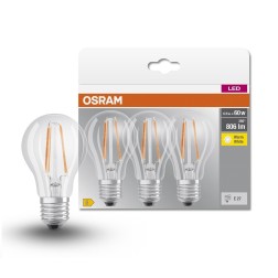819290 3u LAMPARA STANDARD FIL LED E27 6,5W 2700K BASE OSRAM