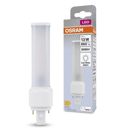558182 LAMPARA PL DULUX D LED 2 PIN 6W G24D1 4000K