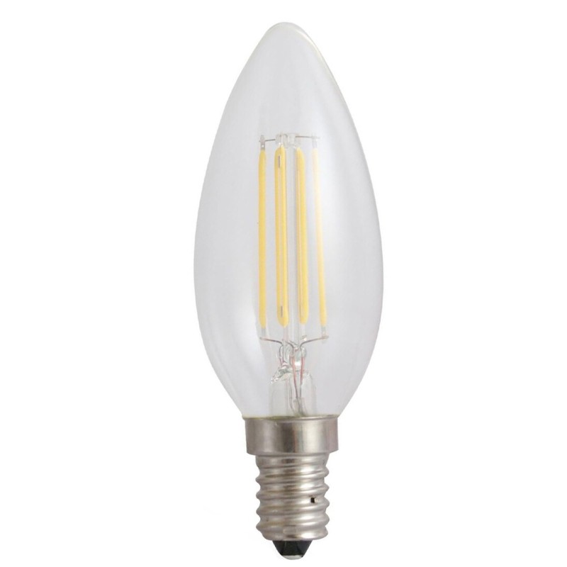 121148 LAMPARA LED VELA MATE E14 6W 800Lm 6000K B&B