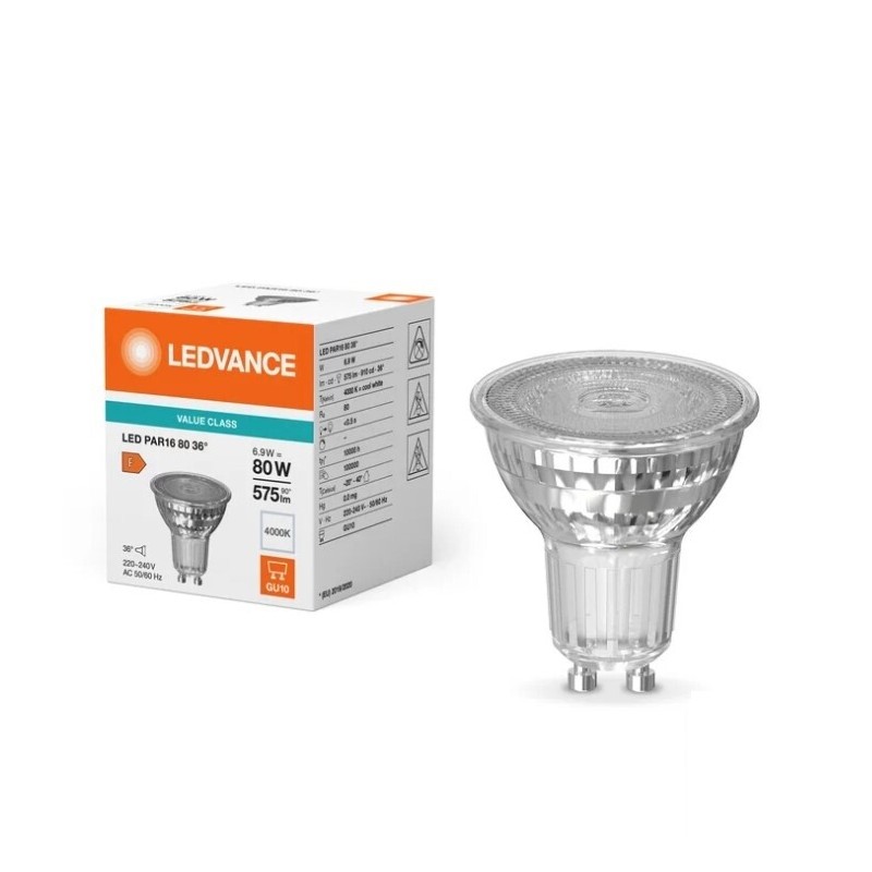 055331 LAMPARA LED GU10 6,9W 4000K 36º VALUE LEDVANCE 055331 LAMPARA LED GU10 6,9W 4000K 36º VALUE LEDVANCE