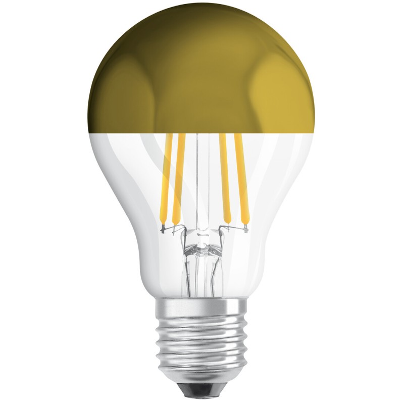 435346 LAMPARA STANDARD ORO FIL LED E27 7W 2700K RETROFIT MIRROR OSRAM