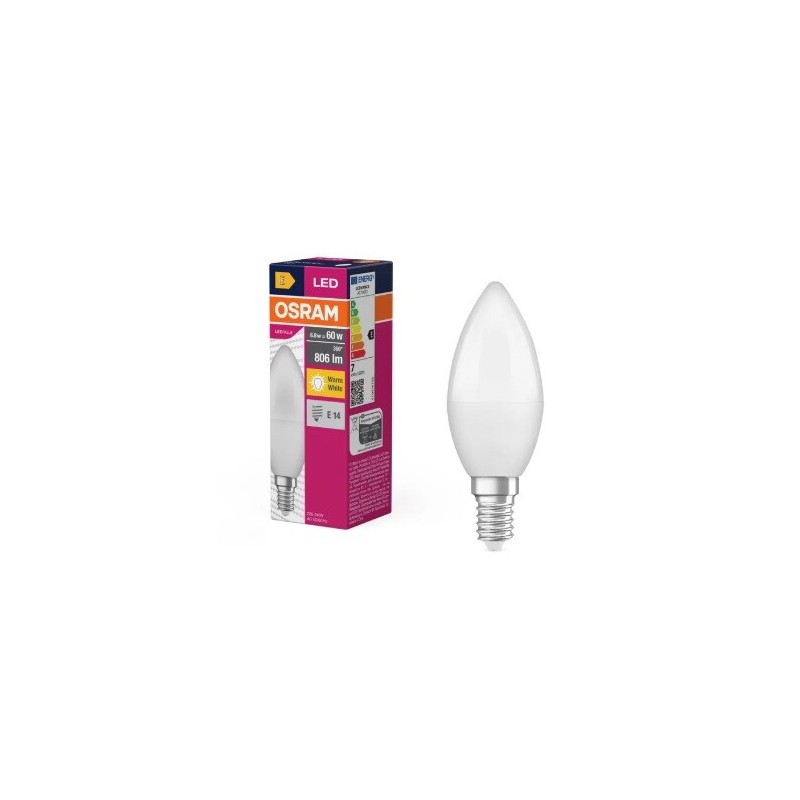 152915 LAMPARA VELA LED 6,8W E14 2700K VALUE OSRAM 152915 LAMPARA VELA LED 6,8W E14 2700K VALUE OSRAM
