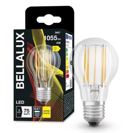 115231 LAMPARA STANDARD LED CLARA 8W E27 2700K BELLALUX