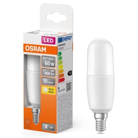 428362 LAMPARA TUBULAR STICK LED E14 8W 2700K STAR OSRAM